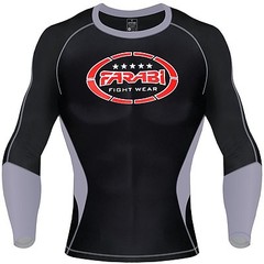 Farabi MMA rash guard compression top gym training body armour BJJ base layer