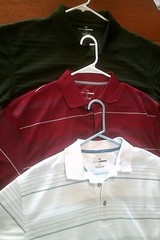 GRAND SLAM Men’s Golf Polo Shirt (Lot of 3) Red Green White Golf Shirts Sz L / G