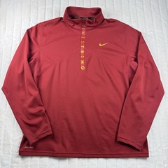 Nike Livestrong 1/4 Zip Pullover Men’s XL Red Outdoor Sport Walking Running