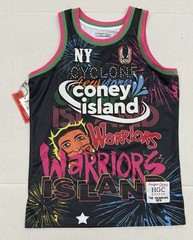 Headgear Classics The Warriors Coney Island Basketball Jersey Multi X-Large NWT