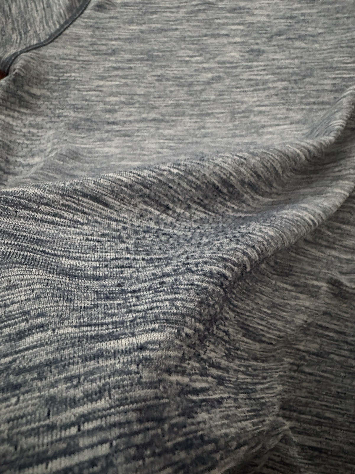 Men's L Gray Heathered Raglan Short Sleeve Crew Neck Stretch Activewear Tee gallery