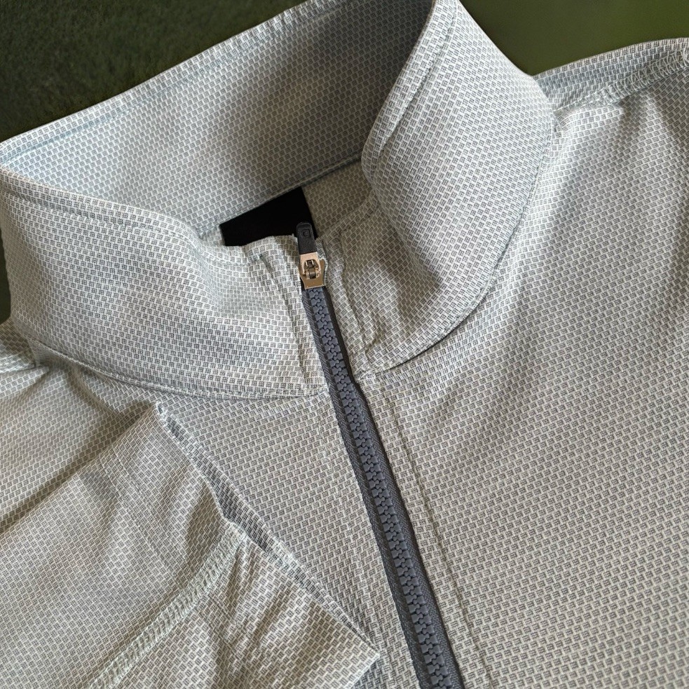 Dunning Golf 1/4 Quarter Zip Mens M Light Blue Performance Stretch Textured gallery