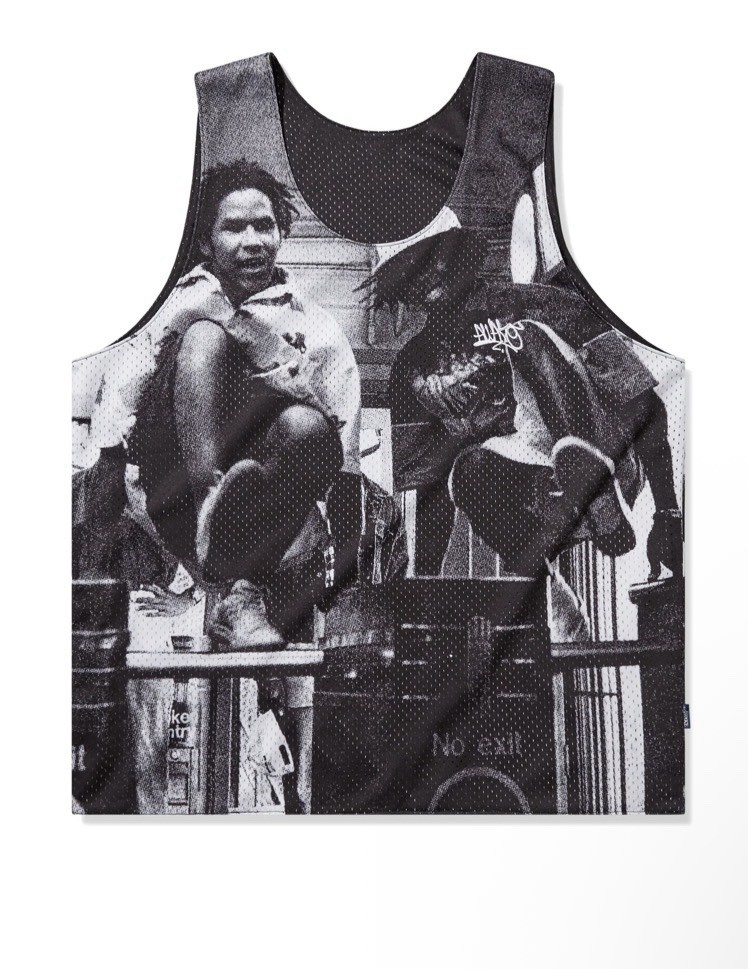 Undefeated Men's L Black Mesh Basketball Jersey Tank Sleeveless Crew Neck gallery