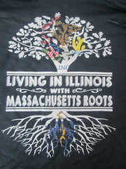 Sweatshirt Large Hooded Black Living Illinois Massachusetts Roots JERZEES NEW 4