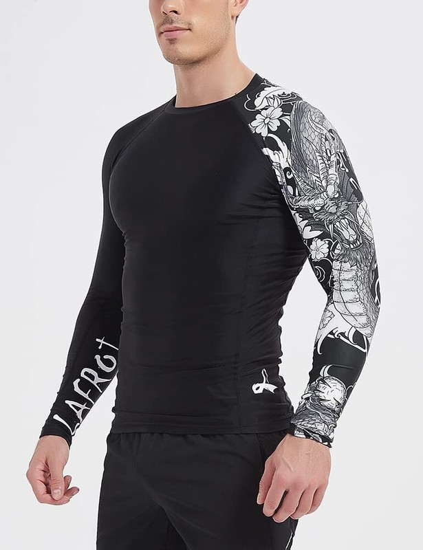 Men's Long Sleeve UPF 50+ Baselayer Skins Performance Fit Compression Rash Gu... gallery