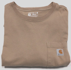 Carhartt Loose Fit Pocket Tee Men’s 2XL Brown Heavy Cotton Blend T Shirt K87 M