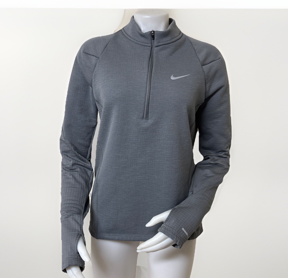 Nike Therma FIT Repel Element Half Zip Running Shirt Mens S Water Repellant Gray gallery