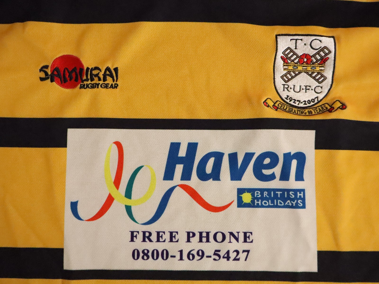 Thornton Cleveleys RUFC 2007 Samurai Rugby Jersey L Yellow Black Red gallery