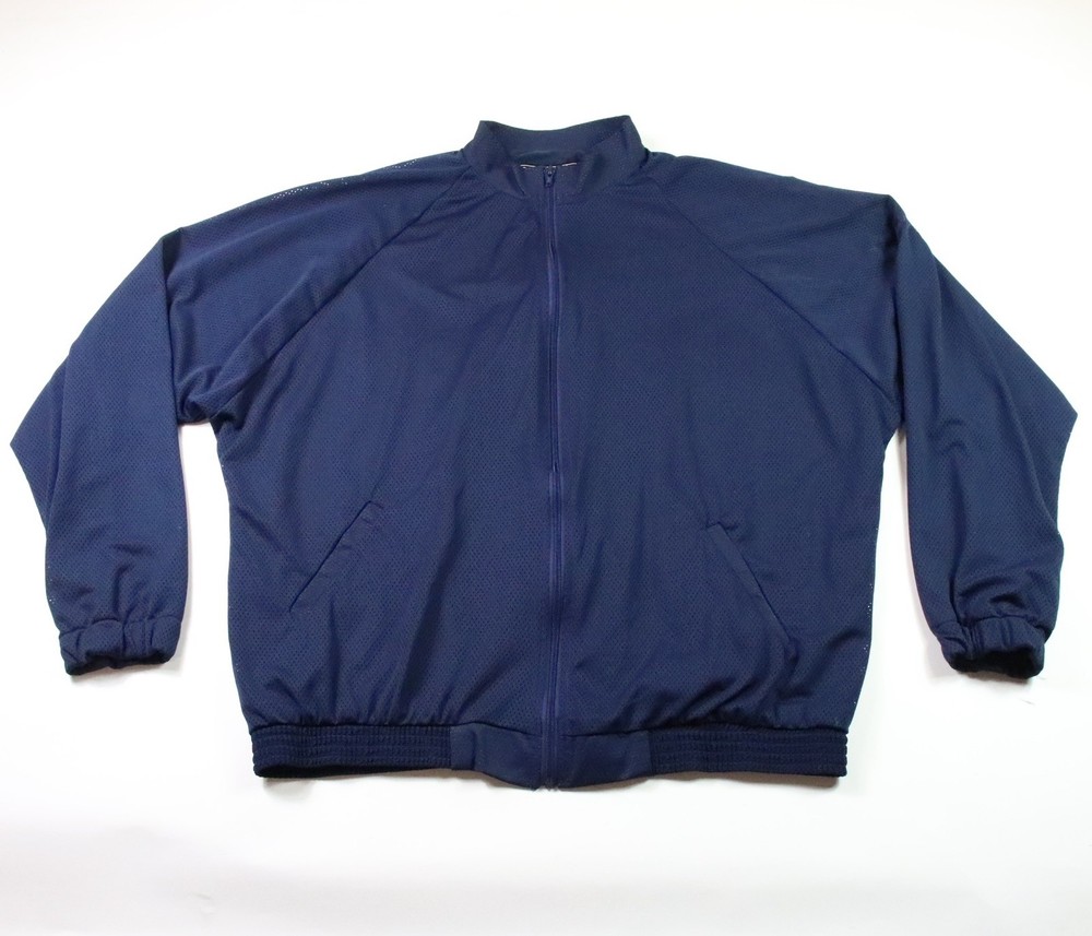VINTAGE Y2K AND1 Team Basketball Warmup Zipper Jersey Jacket Blue Mesh XXL