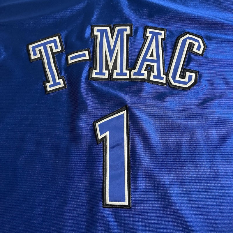 Vintage Adidas Tracy McGrady T-Mac #1 Orlando Magic Jersey Blue Dazzle Size 3XL gallery