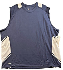 Starter Basketball Shooter Shirt Men 2XL NWT Navy White Sleeveless Athletic