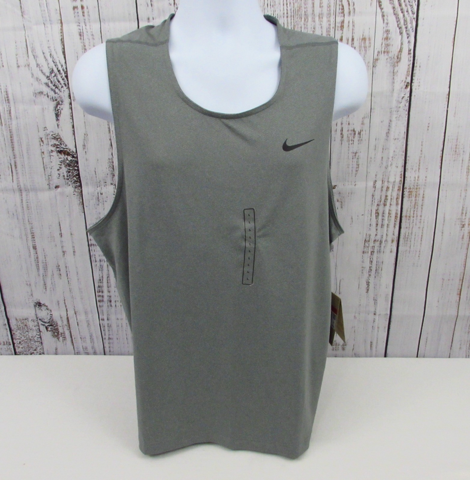 Nike Men's M Dri-FIT Training Basketball/Gym Tank Top Gray DV9813-084 NWT. gallery