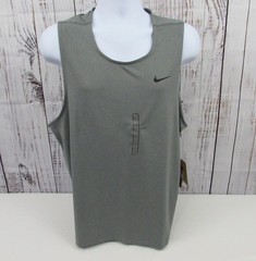 Nike Men’s M Dri-FIT Training Basketball/Gym Tank Top Gray DV9813-084 NWT.
