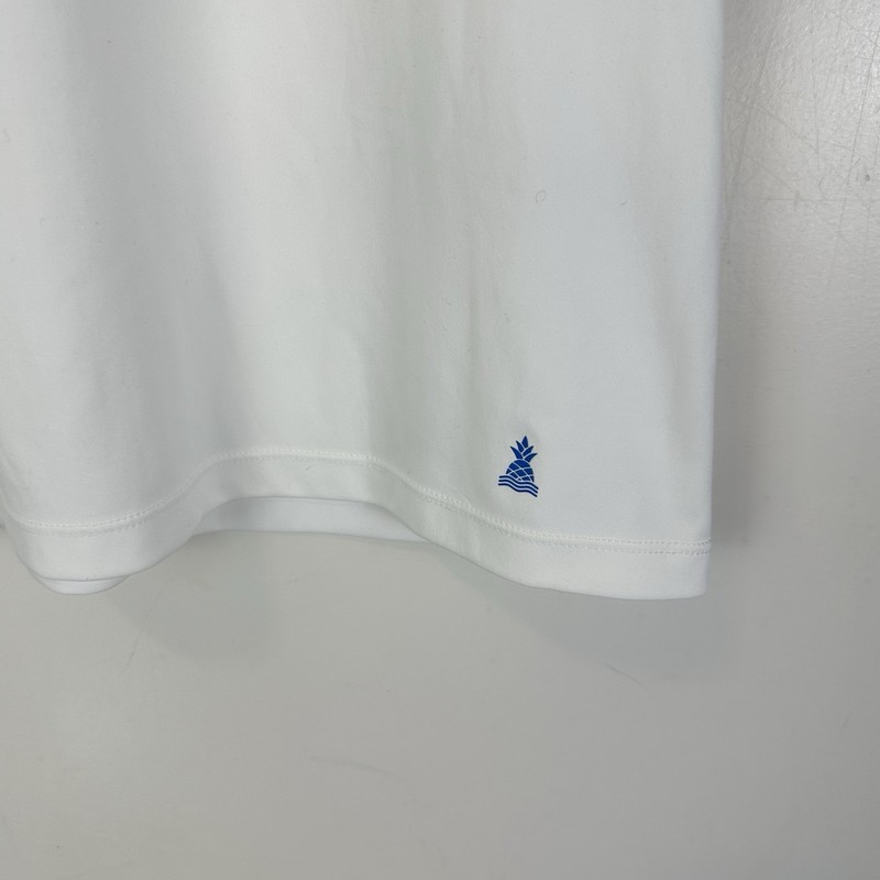 Chubbies Graphic Muscle Tank Retro Style Diamond Logo Size S White Coastal Beach gallery
