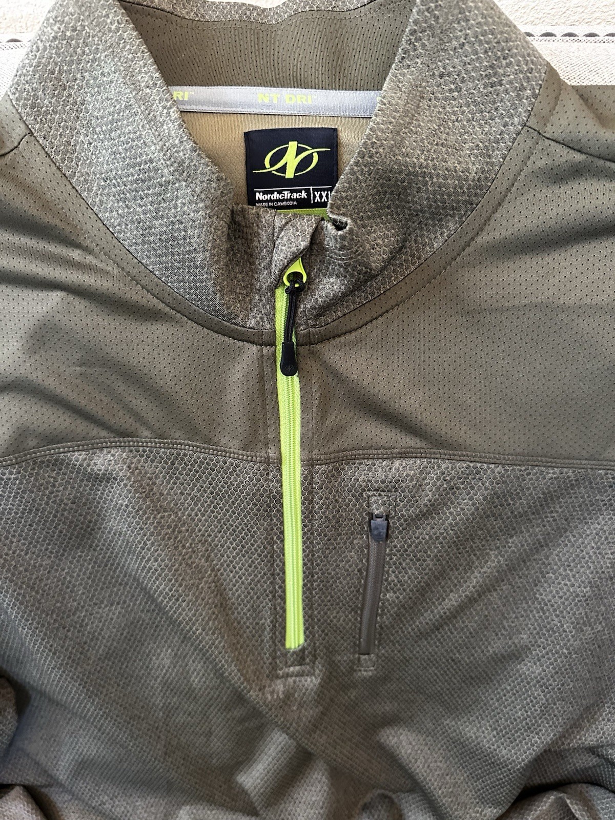 NordicTrack Mens Quarter Zip Pullover XXL. NWOT gallery