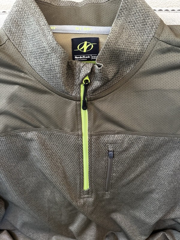 NordicTrack Mens Quarter Zip Pullover XXL. NWOT gallery