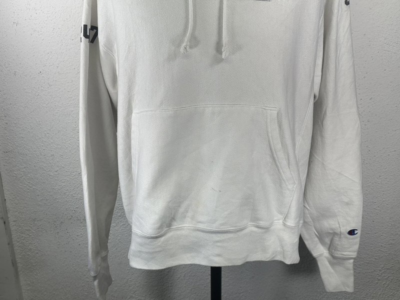 Champion Reverse Weave Pullover Hoodie White Men's Large gallery