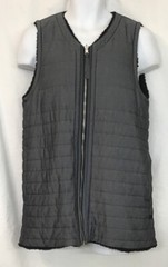 Lululemon Men’s Reversible Long Vest Gray Stitch Soft Fuzzy On One Side Size M