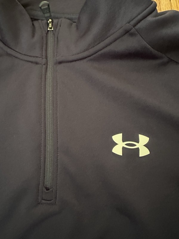 Under Armour Loose Gray & Navy 1/4 Zip Mock Neck Pullover - Men’s XL gallery