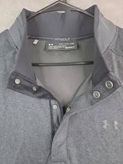 Under Armour Golf 4 Snap Pullover Sweatshirt Mens 2XL Black Dark Gray Coldgear