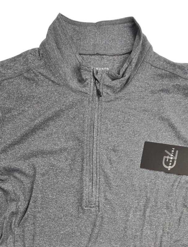 7 Diamonds Core Performance 1/4 Zip Gray Stretch Quick Dry Wicking Size Large gallery