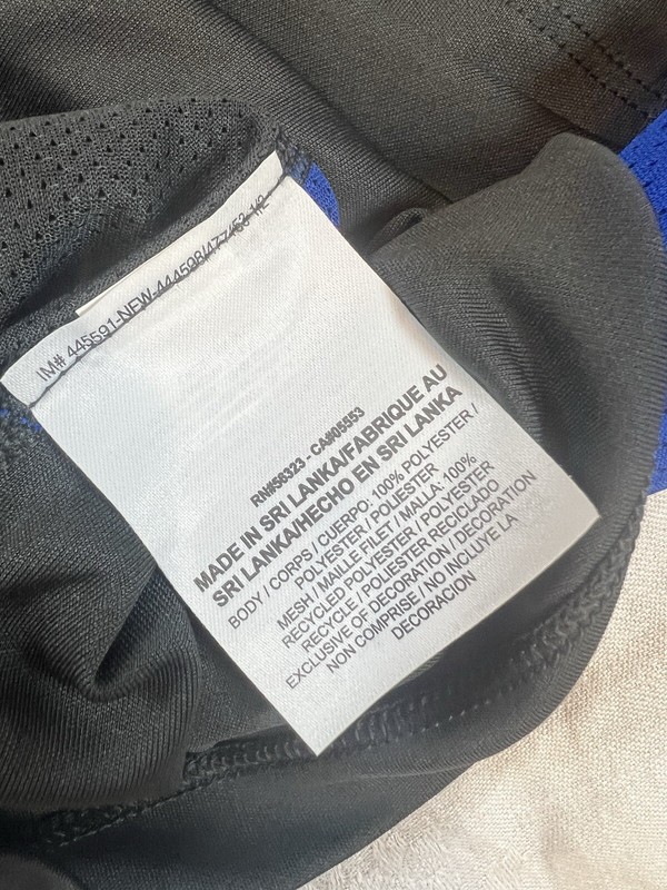 Nike Pro Combat Shirt Mens XL Blue/Black Dri-Fit Fitted Vapor MLB Center Swoosh gallery