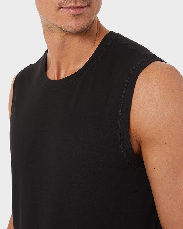 32 DEGREEES Men's Cool Classic Relaxed Tank | Anti-Odor | X-Large, Black gallery