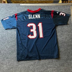 Adidas Jersey Mens XXL Houston Texans Aaron Glenn 31 Navy Red Mesh NFL Sport