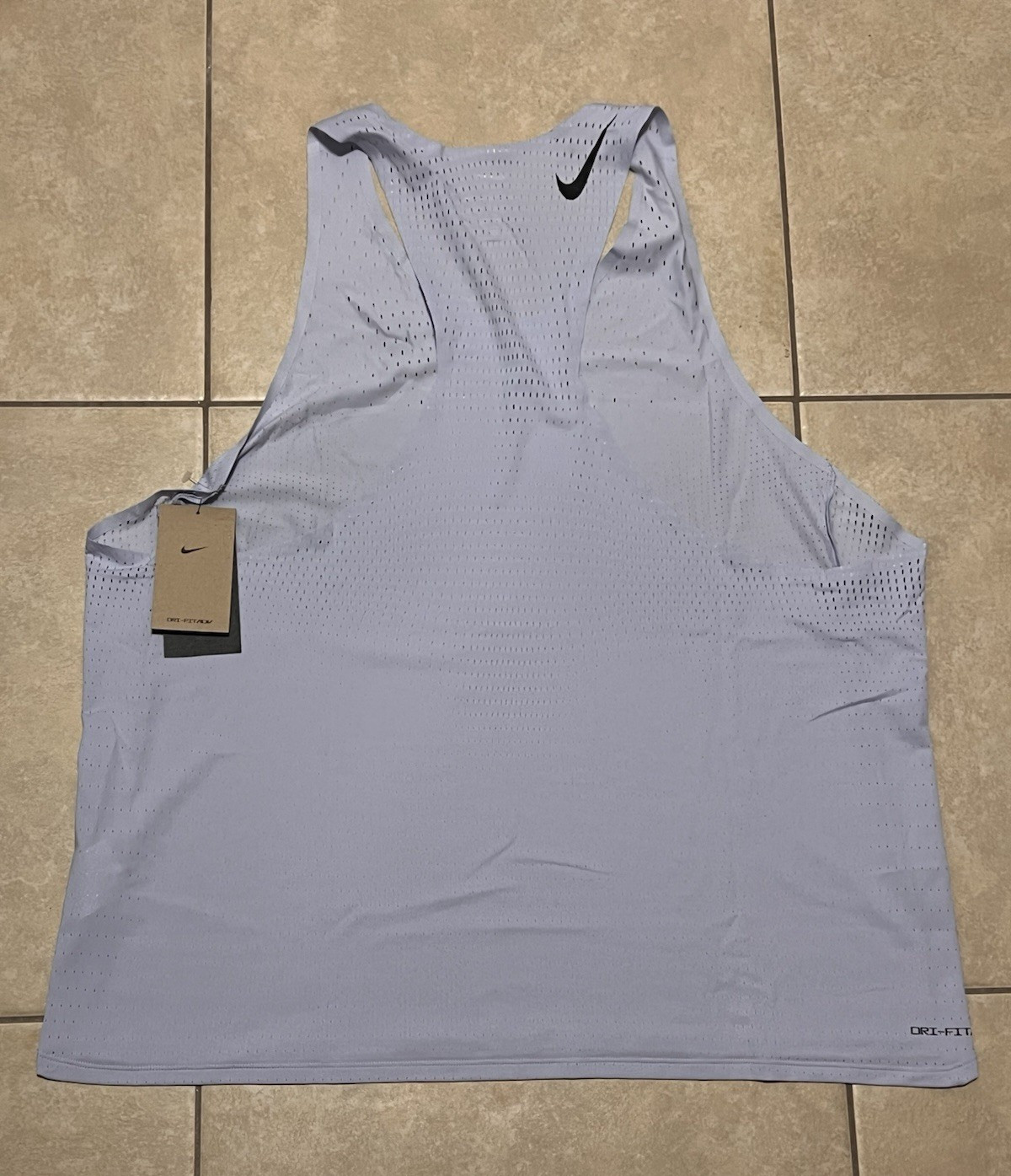 Nike Aeroswift Dri-Fit Beach Ghost Running Singlet Mens Sizes NEW* FN4231-057 gallery