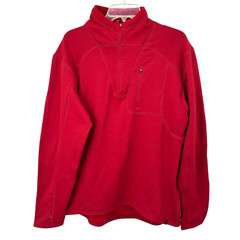 Alpine Design Reverse Fleece 1/4 Zip Pullover Mens Size XL Red NWT