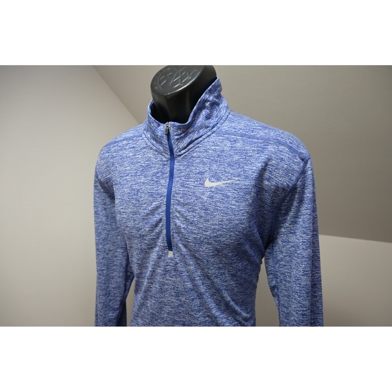 Nike Running 1/4 Zip Pullover Jacket Mens Large Blue Dri-FIT Excellent gallery