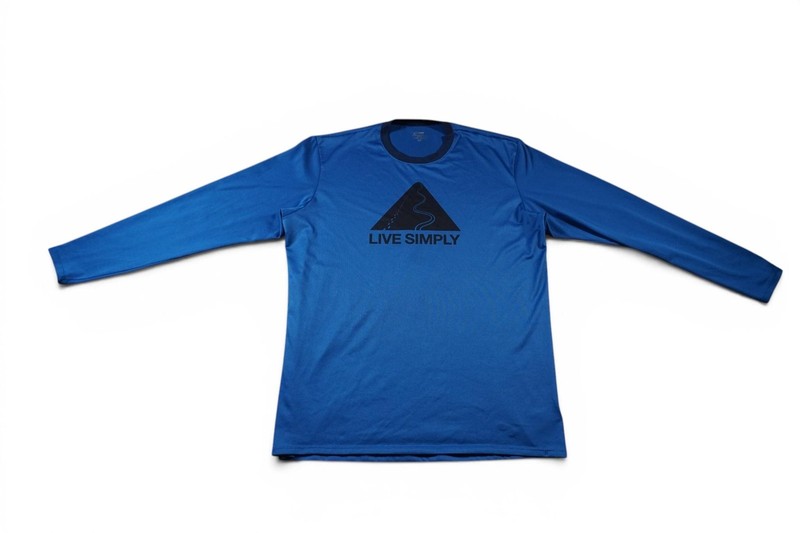 Patagonia Capilene Shirt Mens XL Blue Live Simply Baselayer Long Sleeve USA gallery