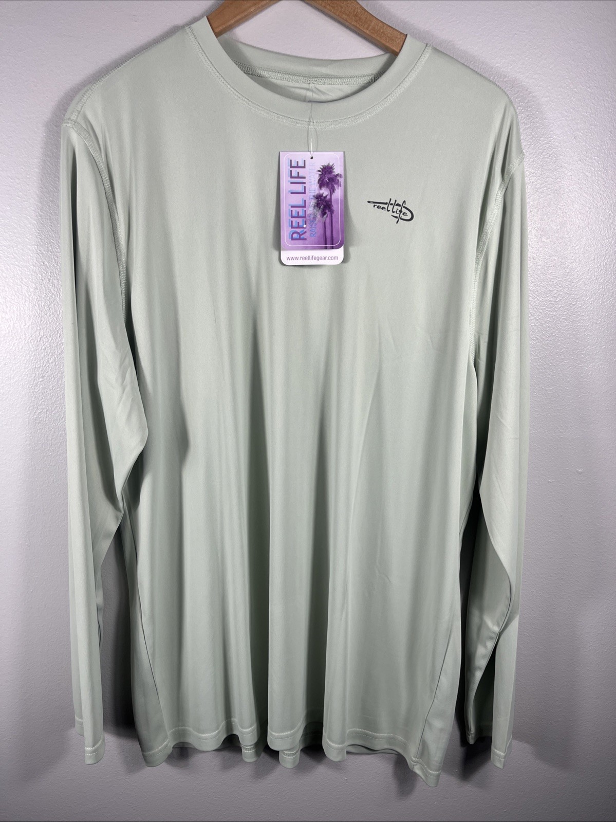 Lot Of 2 Reel Life Men's Long Sleeve Sun Defender LS UV Compass Lure Shirts XL gallery