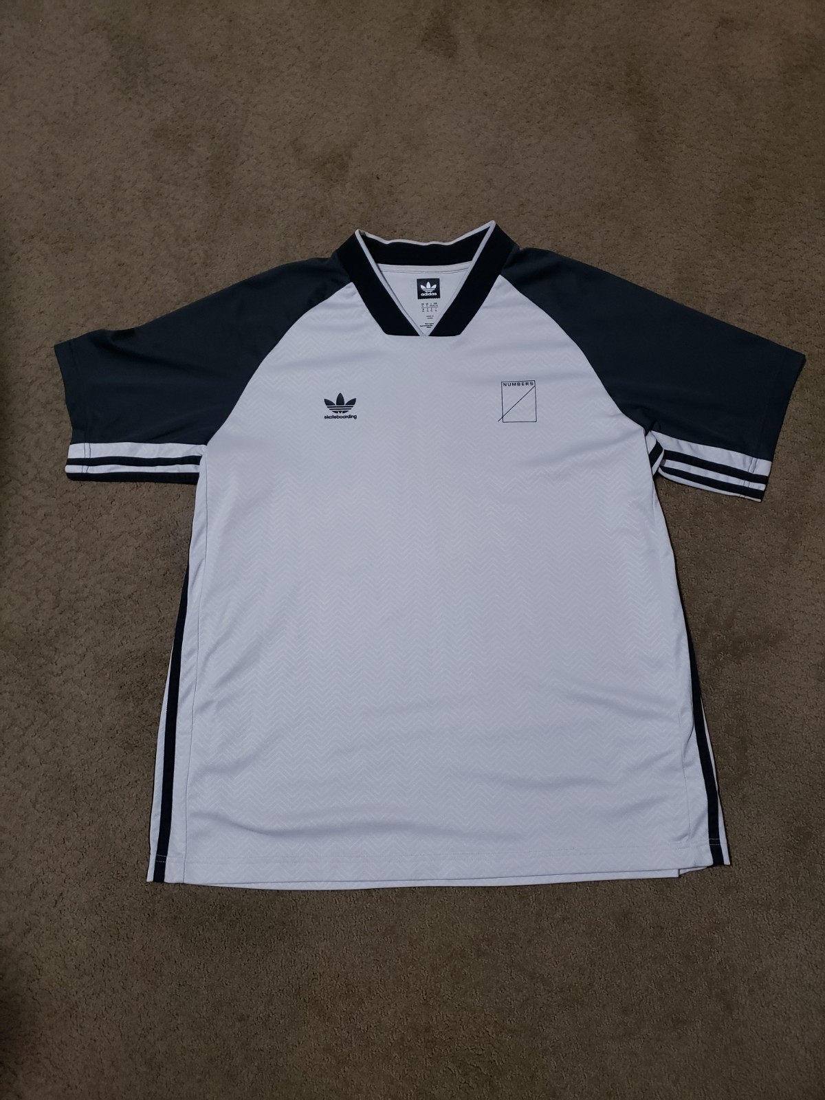 Adidas Skateboarding x Numbers Jersey XL 12:45 "Climalite" Limited Edition RARE gallery