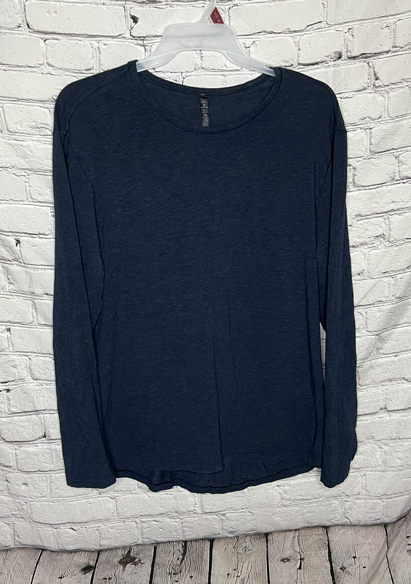Lululemon Mens 5 Year Basic LS Pima Cotton Shirt Top Blue Sz XXL gallery