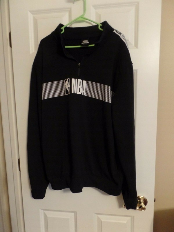 Men's, NBA, Black Pullover with White Trim, Size: XXL, Excellent Condition gallery