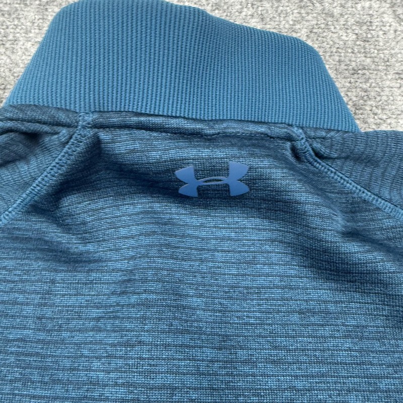 Under Armour ColdGear Pullover Mens XL Blue 1/4 Zip UA Storm Fleece Thermal gallery