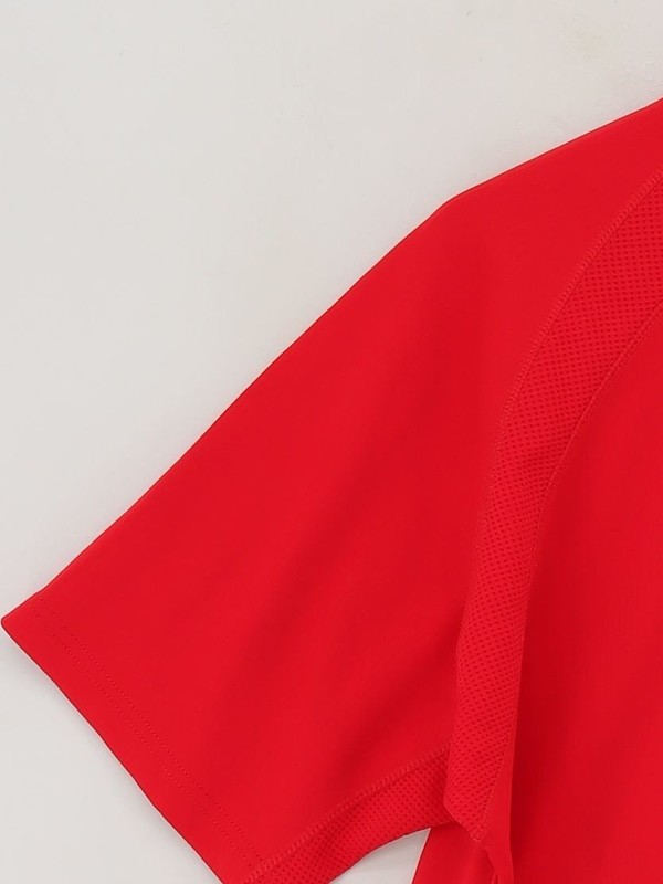 Trespass Men's T-Shirt L Red 100% Polyester High Neck Basic gallery