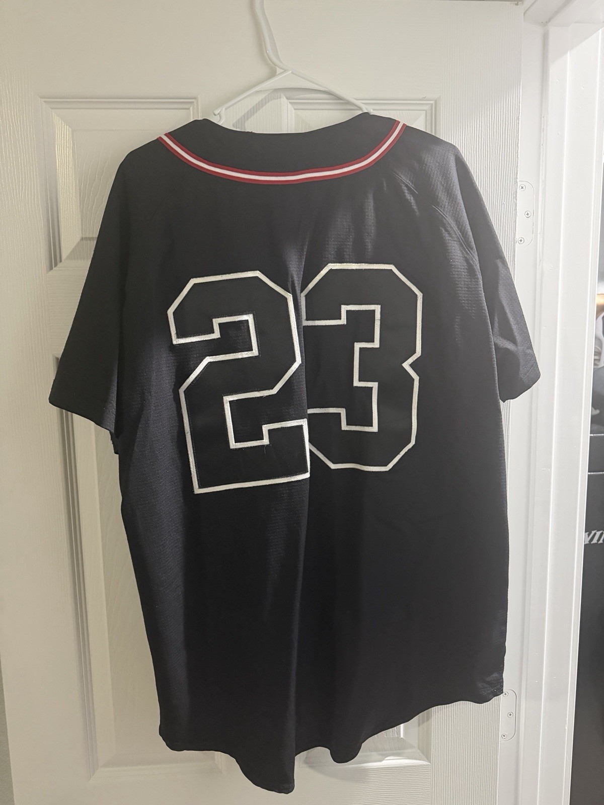 EUC MENS L LG RUSSELL TEAM ISSUED UNLV RUNNIN REBELS BASEBALL GAME JERSEY #23 gallery
