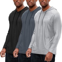 DEVOPS Men Hoodie Long Sleeve Fishing Hiking Running Workout T-Shirts