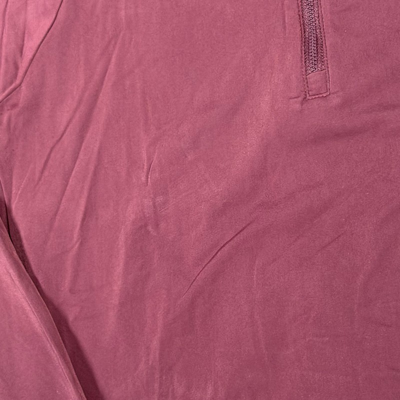 Tracksmith Shirt Mens Medium Maroon Red 1/4 Zip Pullover Performance Stretch * gallery