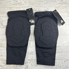 2 Black Adidas Techfit Climalite Sport Compression Padded Knee Sleeve Size XLT