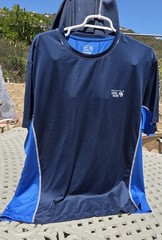 NWOT Mountain Hardwear Men’s Short Sleeve Blue Wick 2XL T-Shirt Active Tee