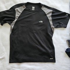 Mens M North Face VaporWick T-Shirt BlackGray Athletic Performance Quick Dry