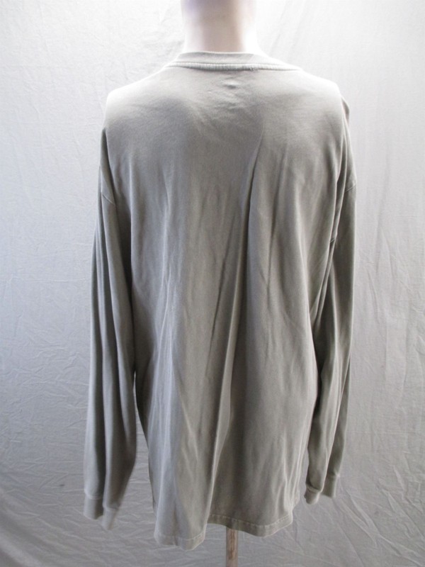 Woolrich Size L Mens Gray 100% Cotton Long Sleeve Crew Neck Casual Shirt 380 gallery