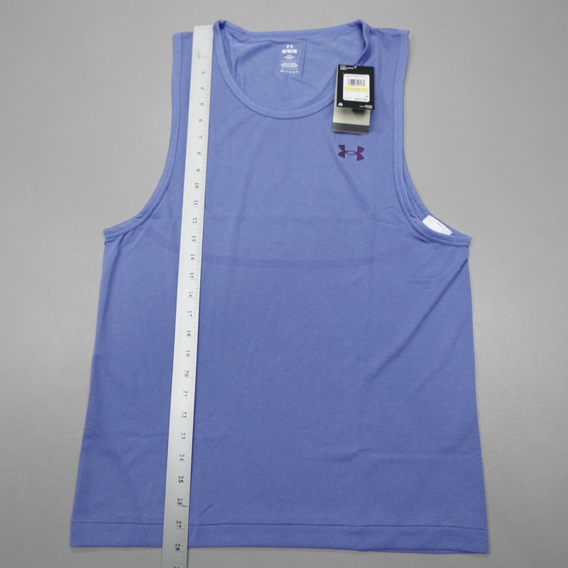 Under Armour UA Vanish Elite Seamless Tank Purple Blue Fitted 1382800-561 gallery