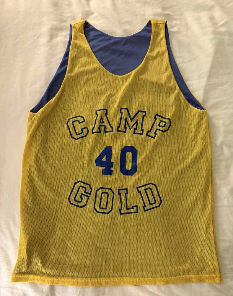 Camp Gold #40 Teamwork Athletic Apparel Reversible Mesh Breathable Jersey Tank