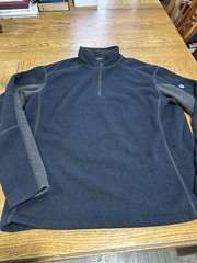 Kuhl 1/4 Zip Mock Neck Hiking Pullover Blue Gray Men’s Size XL