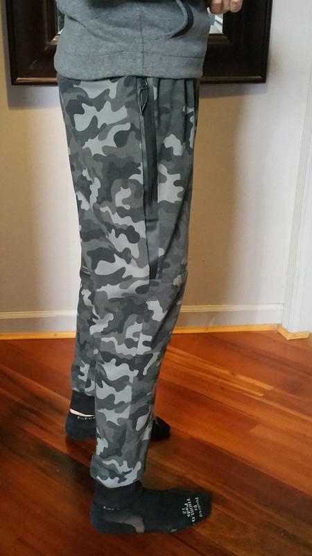 NEW RBX Active Men's Camo GREY Tech Fleece Tapered Zipper Sweat Pants X LARGE gallery