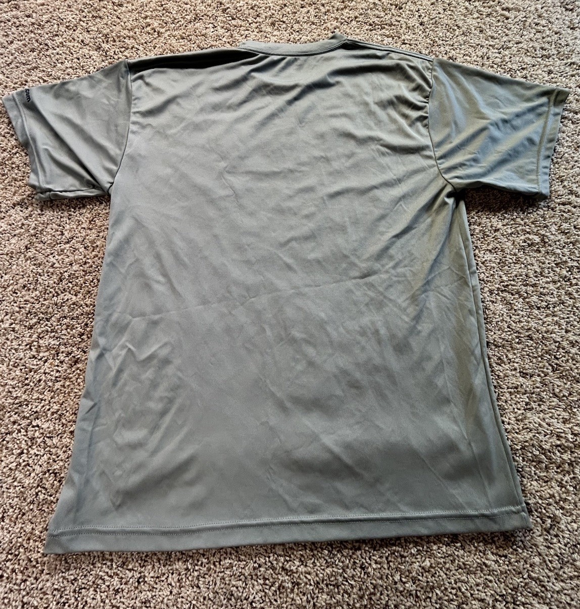 US Military Army Nat Gd Moisture Wicking Lightweight T-Shirt Tan Size Medium gallery